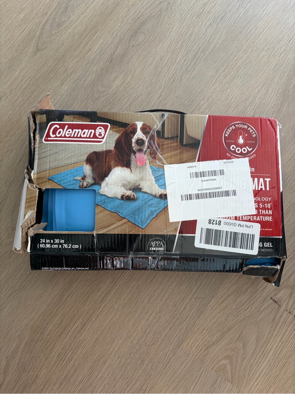 Coleman Pet Cooling Pad 24 x 30 in NEW